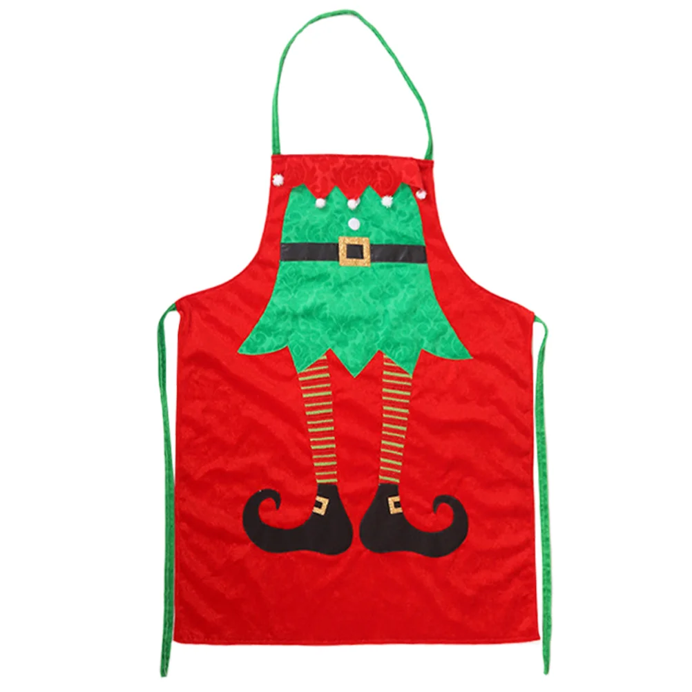 

1Pc Home Kitchen Christmas Apron Christmas Costume Apron Party Decor ( ) Christmas cooking apron sleeveless apron