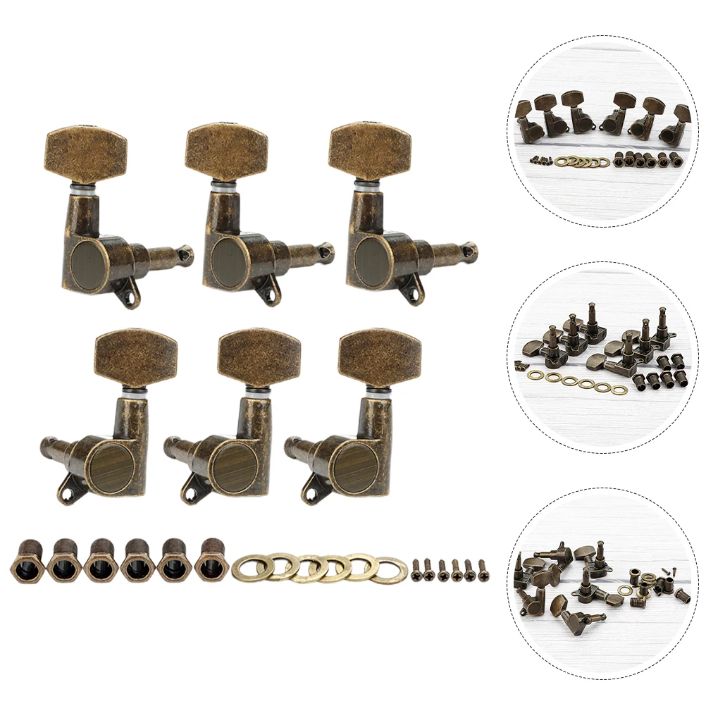 

Retro Guitar Knobs Bass Tuner Clip on Acoustic Pegs Tuning Classical Machine Heads