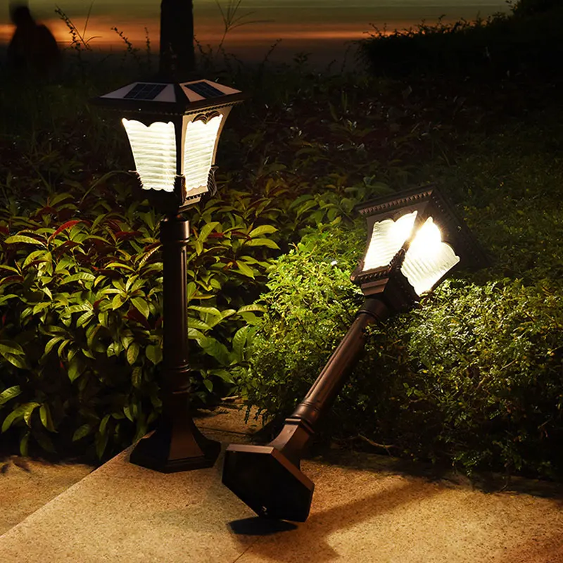 Lampe solaire LED pour pelouse, imperméable, style européen, pour jardin, allée, cour, parc, rue, éclairage paysager, décoration, luminaria