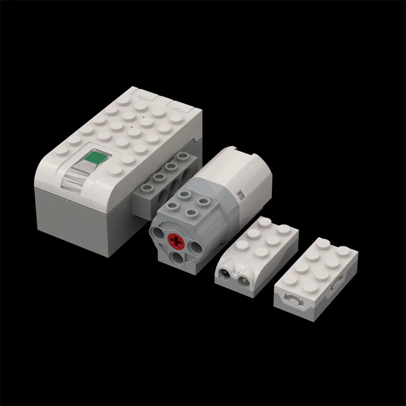 Sensores de movimiento de inclinación con función de potencia técnica, motores de concentrador inteligente principal, bloques de construcción educativos, piezas de ladrillos aptas para juguete WEDO 45300