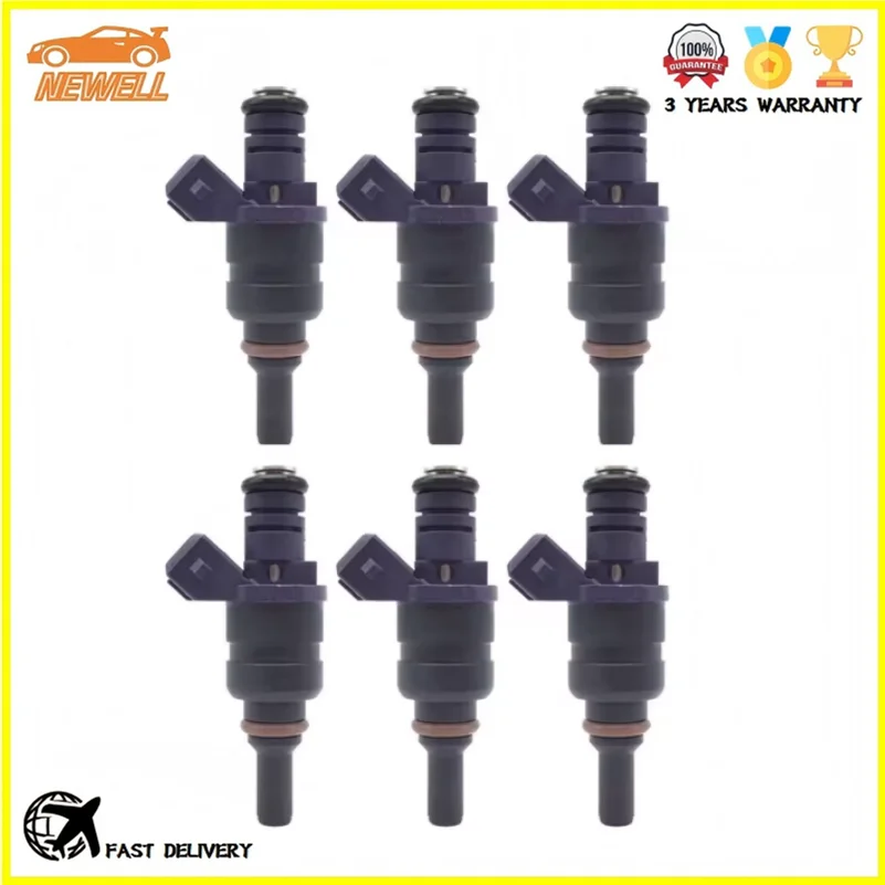 

6 шт. 1439800 Топливная форсунка для BMW E39 E46 X3 X5 330i 330Ci 330Xi 530i Z3 Z4 L6 3.0L 01-04 13537546245 A2C 59514053 13641439800