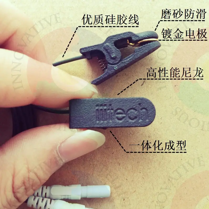 

EEG Ear Clip Electrode, Gold-plated Ear Clip Electrode, Suitable for Openbci / Tgam / Neurosky, Etc