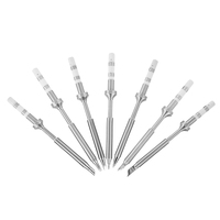 TS100 Soldering Iron Tip 7 Types Mini Stainless Steel Soldering Iron Tips Replacement for TS100 Soldering Iron