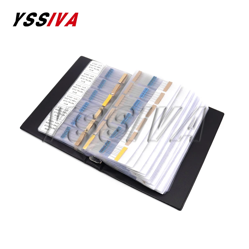 

0.25W 122/130/140/158Values 1R~10M Ohm 1/4W 1% Metal Film Resistor Assorted Kit Resistance Pack Sample Book