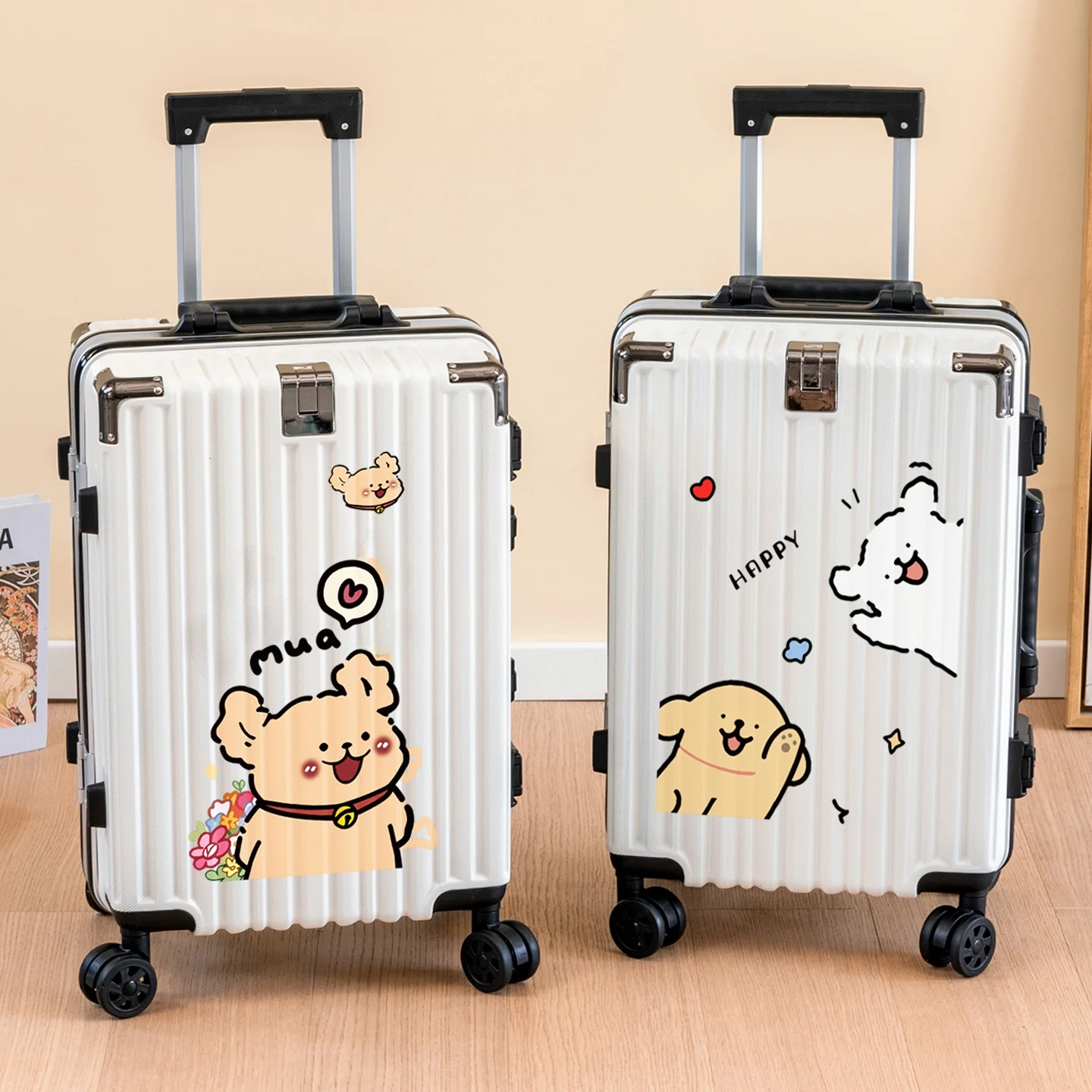 2026-new-large-capacity-travel-suitcase-for-men-and-women-student-cartoon-high-aesthetic-value-luggage-with-password-lock