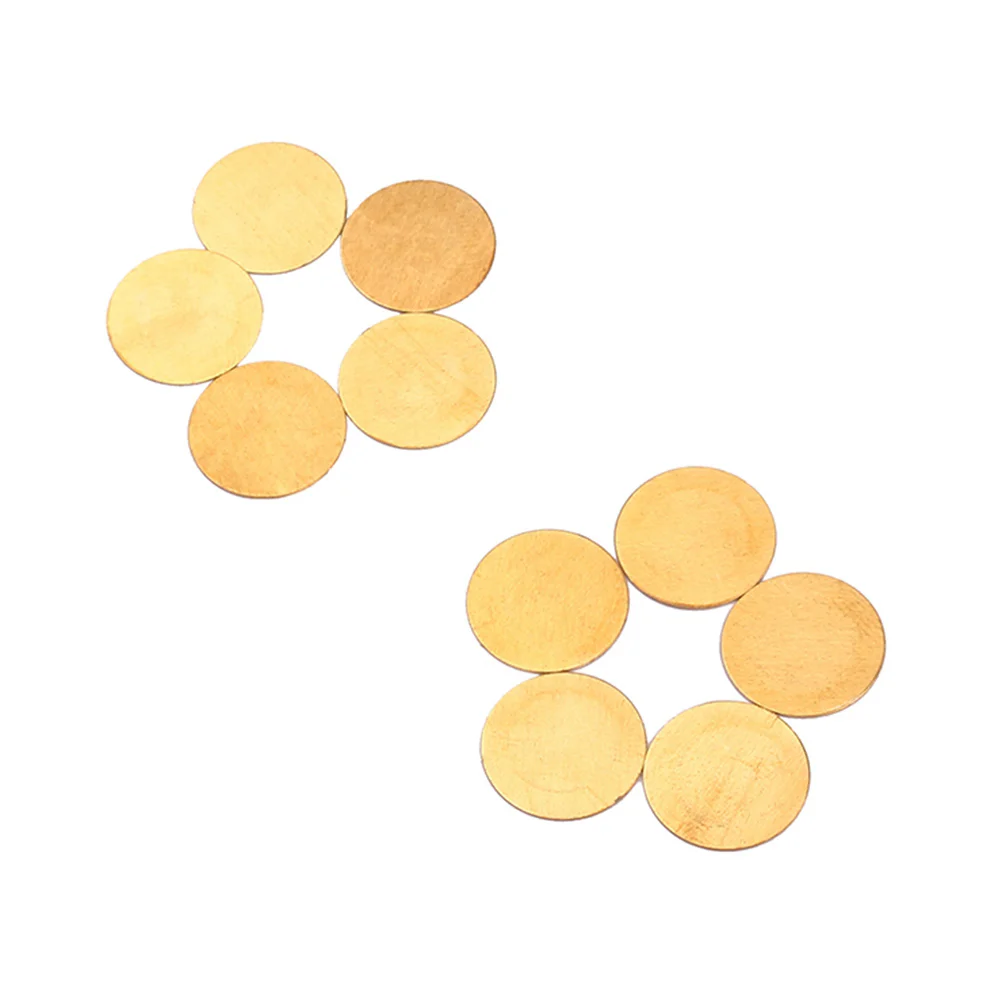 10 PCS 35mm Diameter Piezo Discs Piezoelectric Copper Ceramic Buzzer Film Gasket for Instrument Acoustic Guitars Pickups