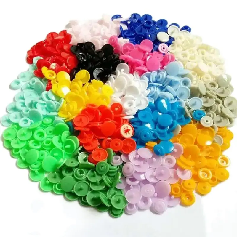 30-100set T5 baby Resin snap buttons plastic snaps clothing accessories Press Stud Fasteners Poppers 20 colors 1.2cm