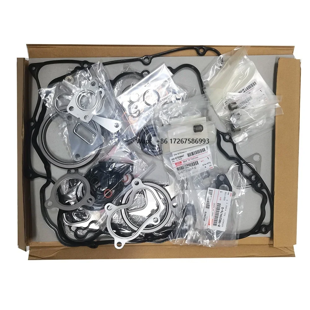 

Genuine Isuzu Dmax Car 4JJ1 Overhaul Kit 3.0L 4JJ1-T 4JJ1 Gasket Set for Isuzu Bighorn Rodeo 4x4 Cargo Truck 4JJ1X Engine Gasket