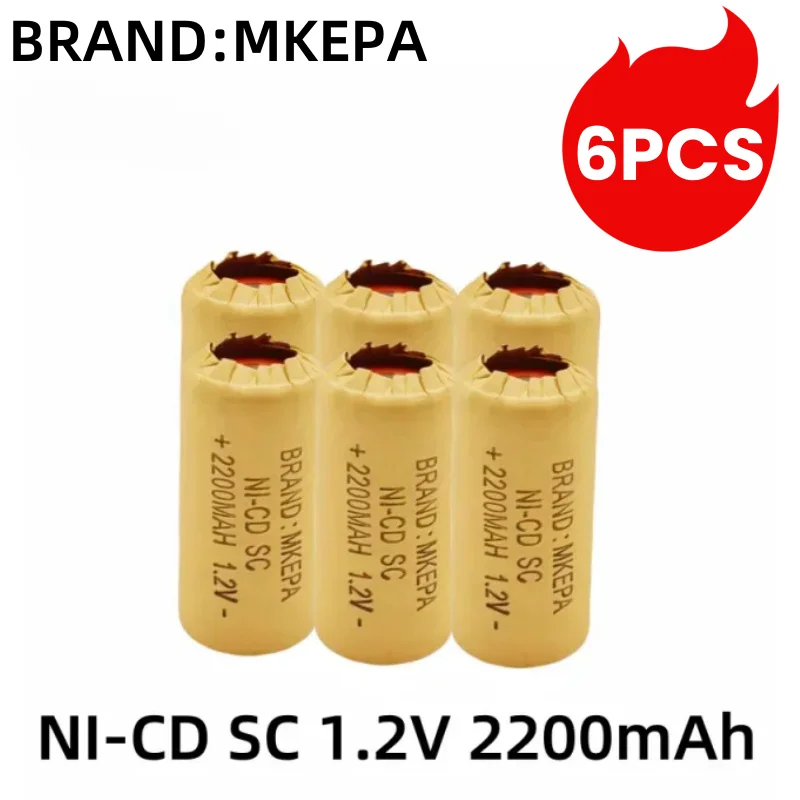 1-20pcs Screwdriver Electric Drill SC Batteries 1.2V 2200mAh  Ni-Cd Rechargeable Battey