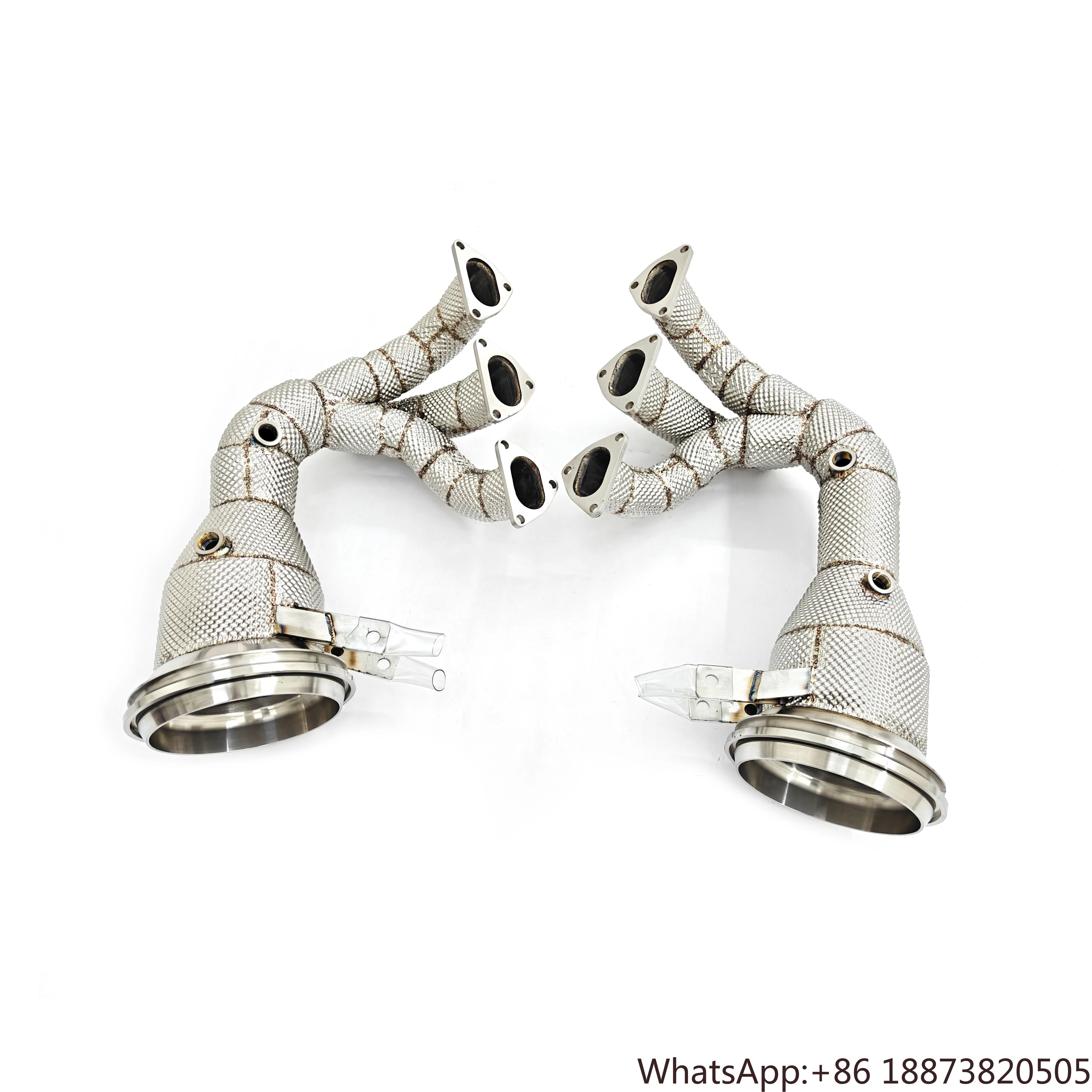 

Коллекторы для Porsche 911 992 GT3/GT3 RS 4,0 л, спортивные трубы с высоким расходом выхлопной трубы для кошек