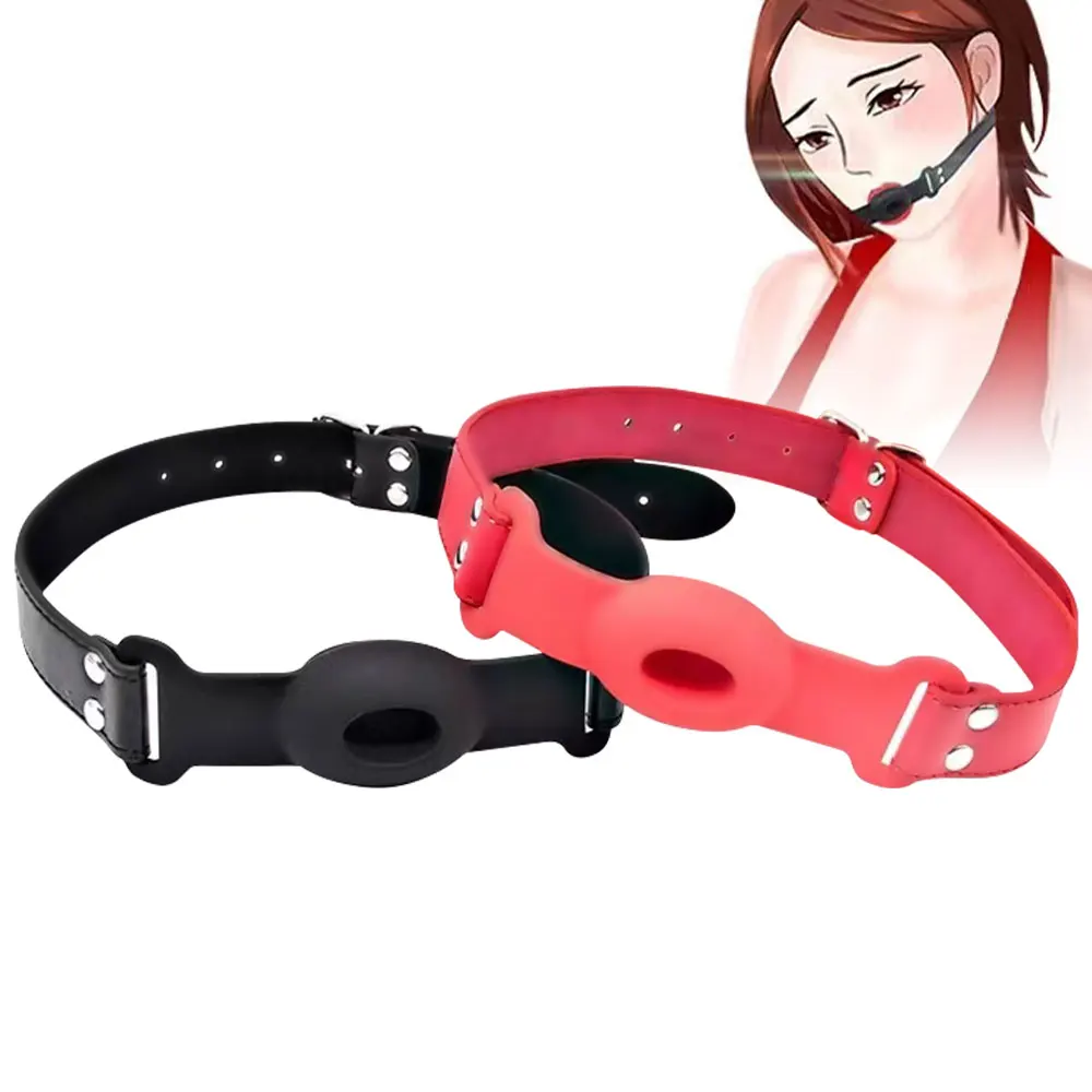 Muzzle Ring Sex Toys Products for Married Couple Black Plug Oral Fixation Ball Bondage Strap Mouth Gag Adult Sex Toys Games BDSM