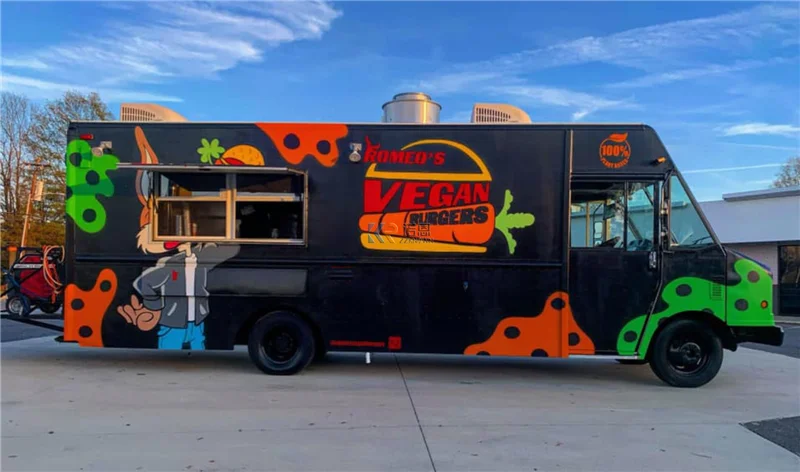 تخصيص الغذاء شاحنة عربة الوجبات السريعة مقطورة الطبخ فان وجبة خفيفة همبرغر البيتزا القهوة بيع عربات