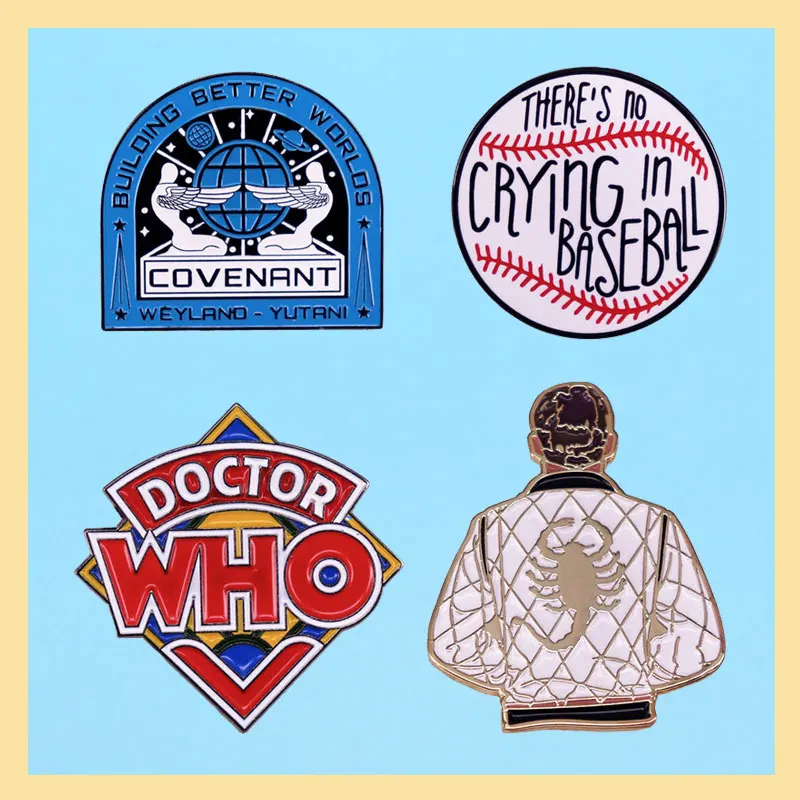 Exquisite Film Game Badge Individuality Literature And Art Knapsack Accessory Pin Fashion Element Brooch Commemorate Gift