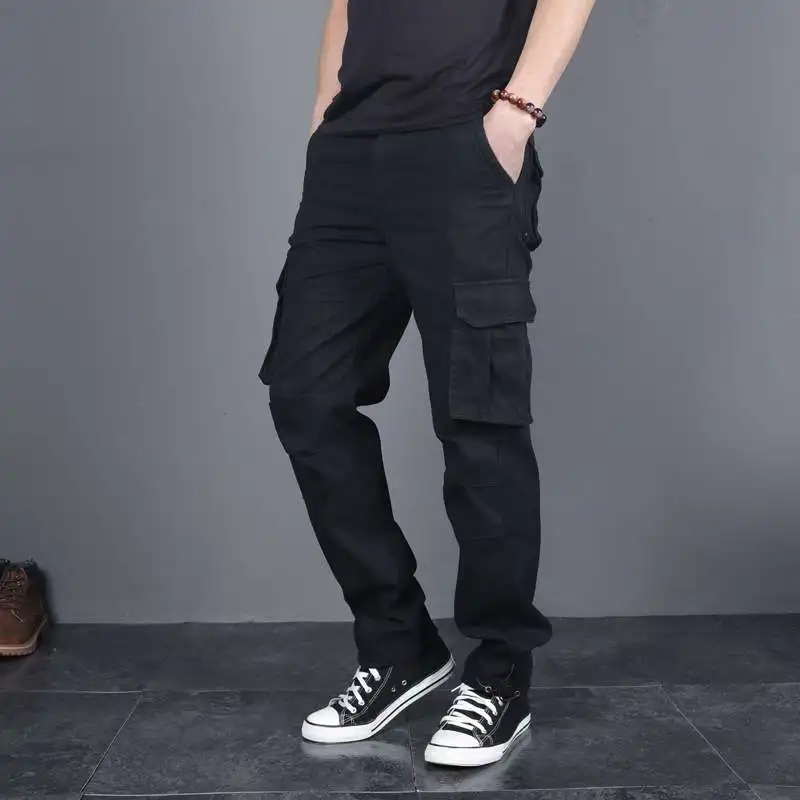 Outdoor Men's Casual Pants Autumn Winter New Style Multi-Pocket Workwear Loose Straight Leg Large Size Fashionable Trendy