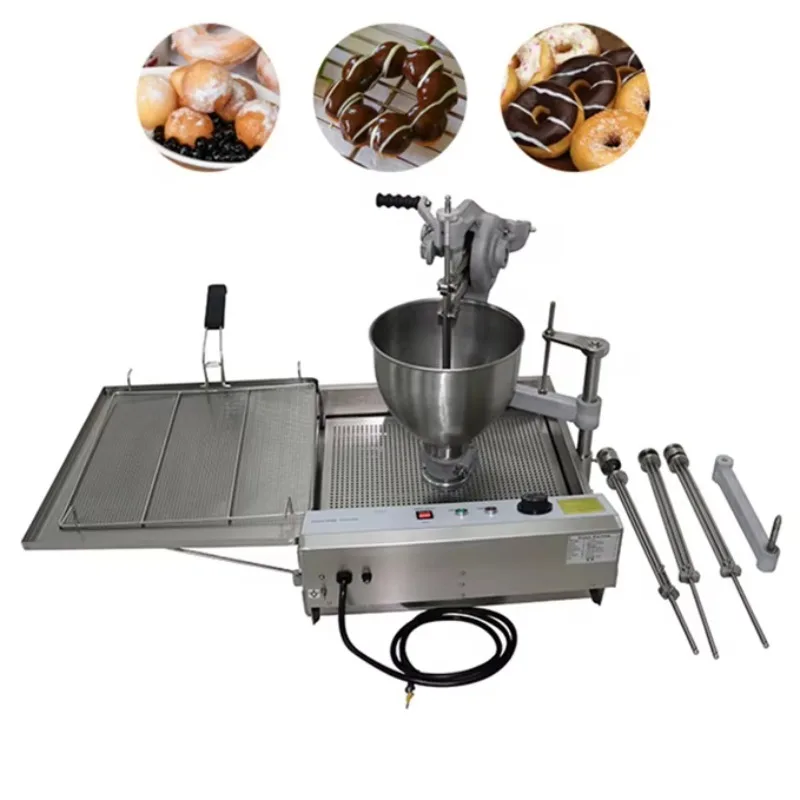 Automatic Doughnut Making Machine Mini Donut Maker With Fryer Fried Large Doughnut Make Machine