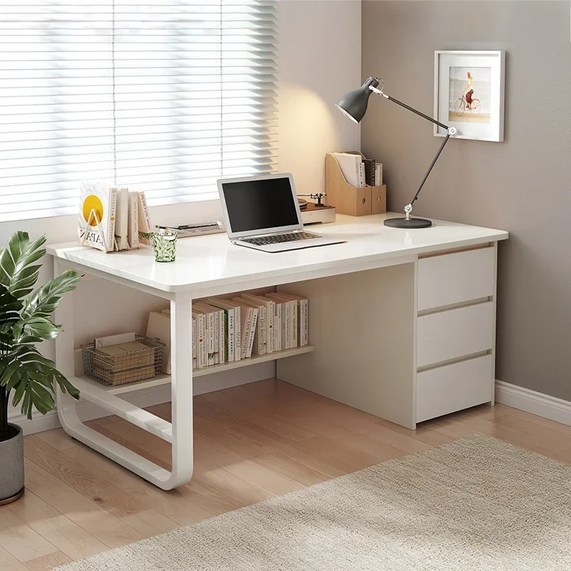 

Desktop computer desk, home desk, simple modern student study desk