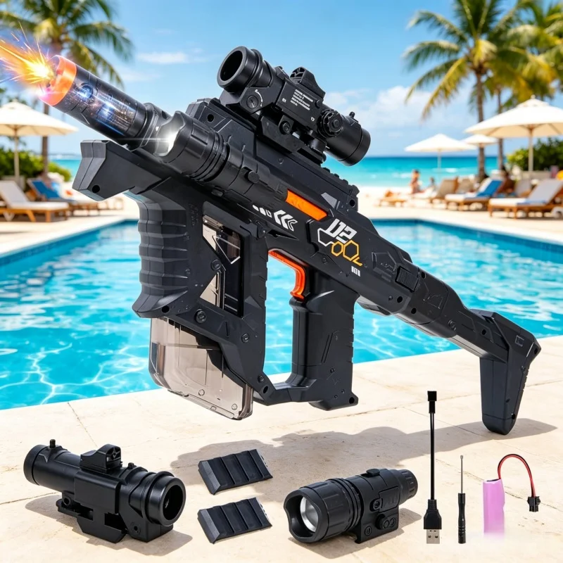 

Interstellar Pulse Children Electric Water Guns Continuous Shooting Automatic Water Blasters Summer Outdoor Pool Toys for Kids