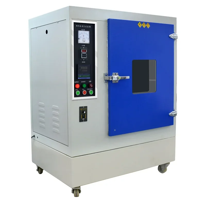 

Leather rubber yellowing resistance testing device