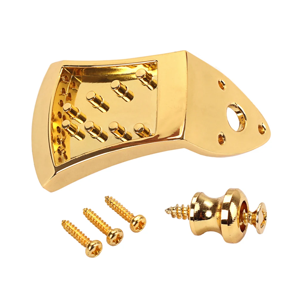 

8 String Guy Board Guitar Tailpiece with Screws Maker Mandolin Part Replacement 8-String
