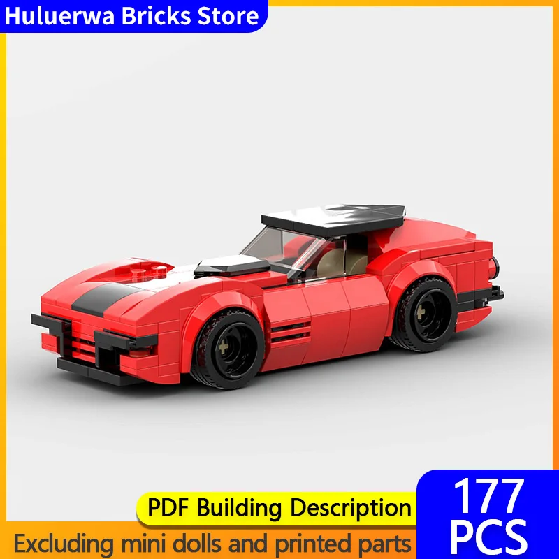 

Speed Hypercar Model MOC Building Bricks C2 Stingray Retro Coupe Modular Technology Gifts Holiday Assemble Children Toys Suit