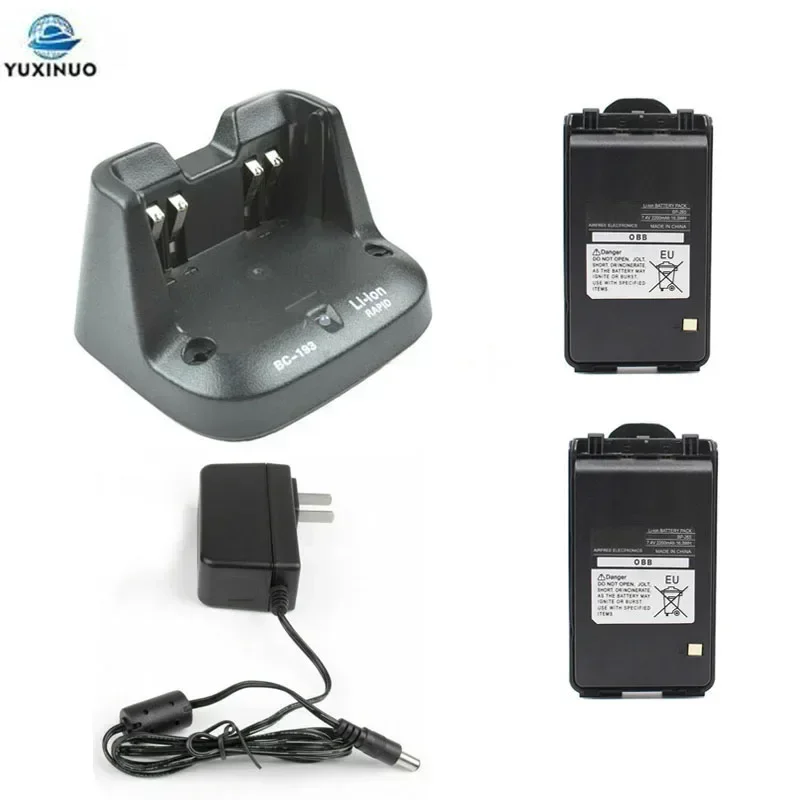 BP-265 BP265 2200mAh Li-ion Battery + BC-193 BC193 AC Charger for ICOM IC-V80 V80E U80E S70 F3001 F3003 F3101D F4002 T70E Radio