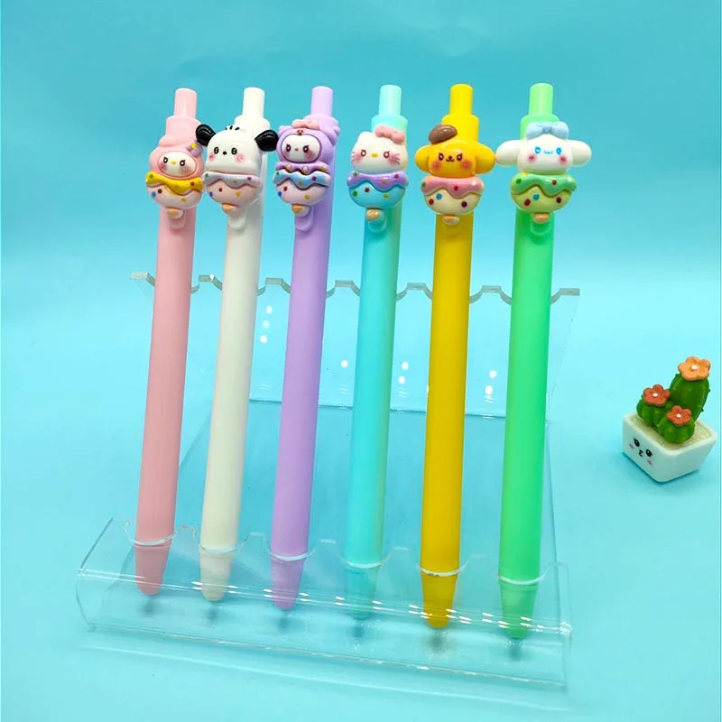 

36pcs/ лот Sanrio Kawaii мелодия пресса гель ручки для написания милые Pochacco 0.5mm чернила нейтральная ручка Kuromi офис школьные поставки