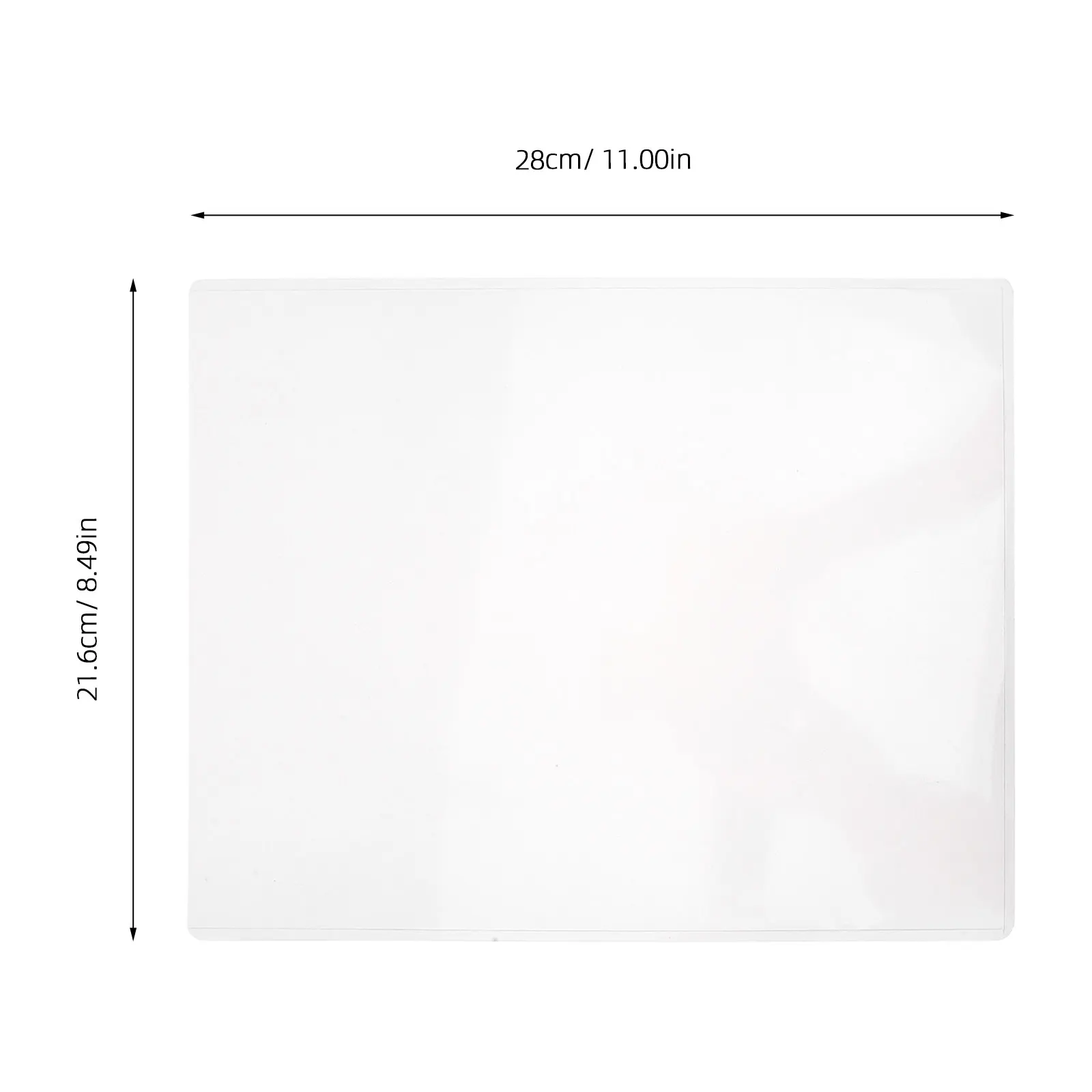 20Pcs Transparent Hard Card Sleeve Clear Rigid Plastic Protectors for Document Photo Trading Card Storage Oversized PVC Cases