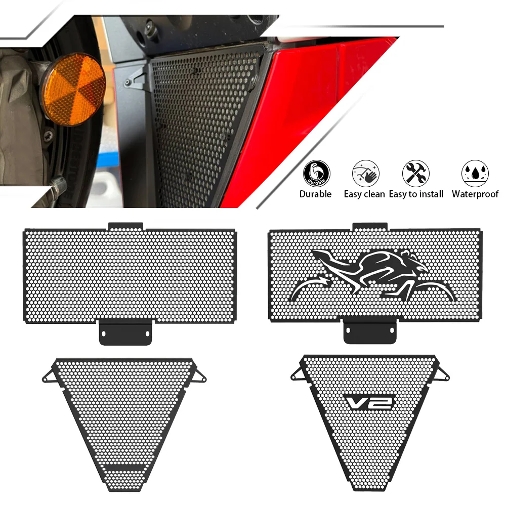 

For DUCATI PanigaleV2 Streetfighter V2 2020 2022 2023 Radiator Guard Set Engine Cooler Grille Cover Upper And Lower Motorcycles