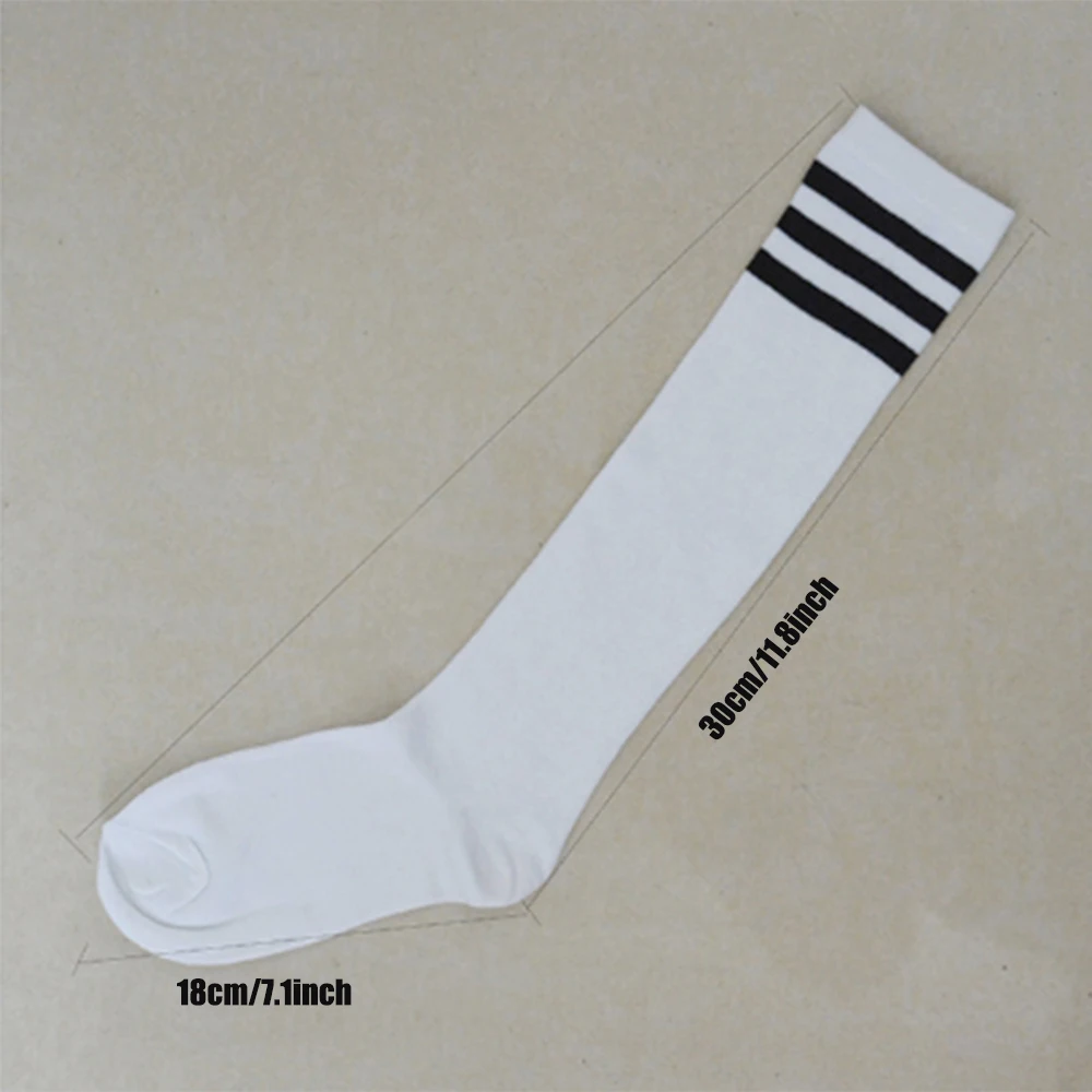 1 Pair Unisex Compression Socks Football Socks Long Tube Knee High Stockings Socks Striped Soccer Socks Running Sports Socks