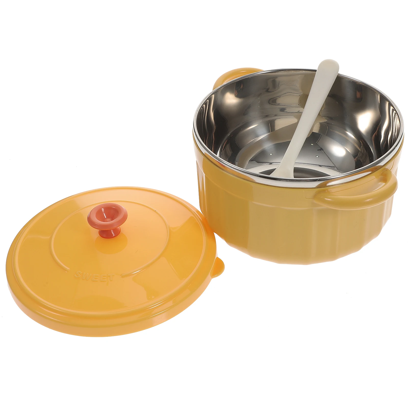 

Stainless Steel Lunch Box High Capacity Soup Bowl Reusable Noodle Microwavable Food Bowls Ramen Containers Kitchen Supplies