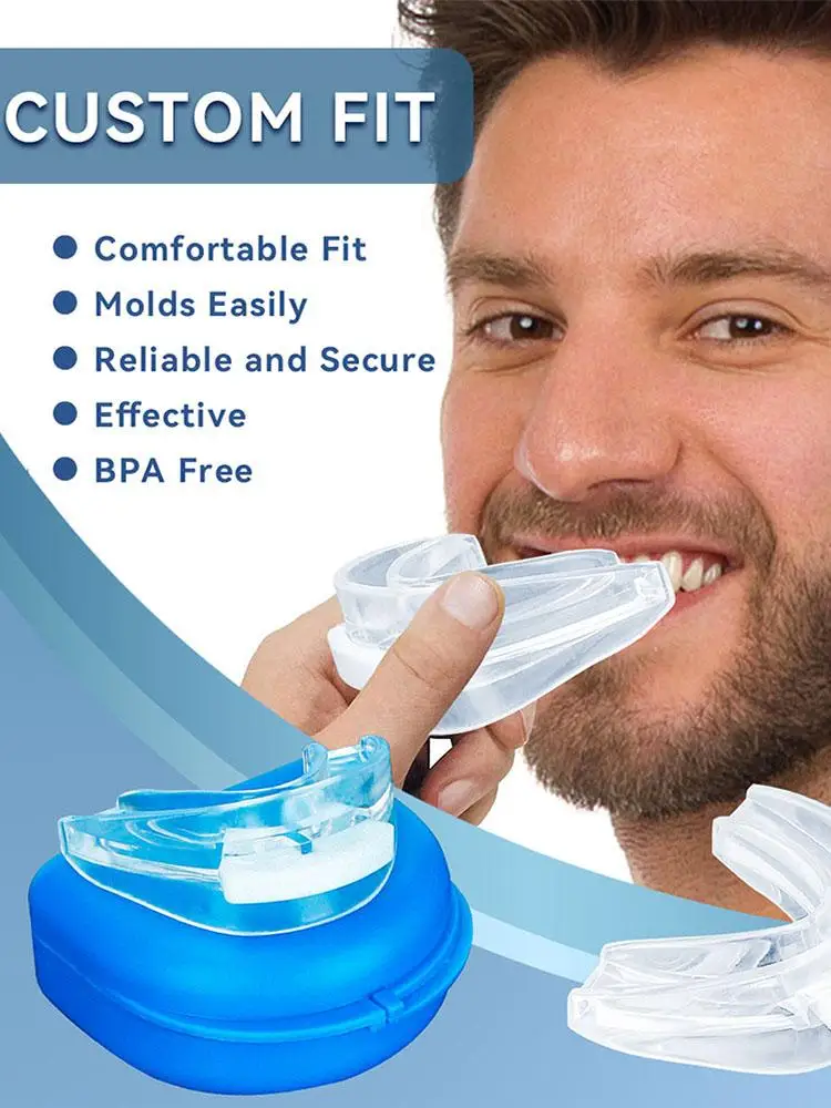 Protège-dents Anti-ronflement pour le bruxisme, améliore les dents endormies, aide au sommeil, dispositif Anti-ronflement et apnée pour arrêter le ronflement