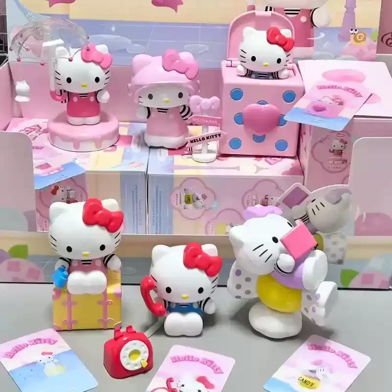 

100% Genuine Hellokitty Cute Signal Series Blind Box Cute Girl Heart Kawaii Doll Children'S Birthday Gift Car Toy Girlfriendgift