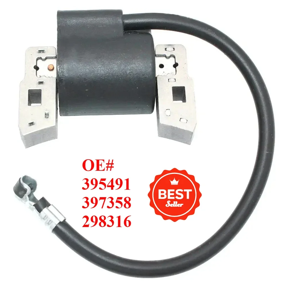 

Ignition Coil 395491 397358 298316 for Briggs & Stratton 100200 100900 130220-132900 133200 133700 135200 135700