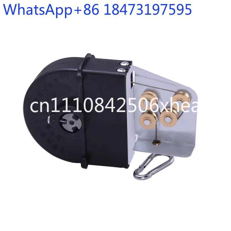 

Special spring box for upper smoke exhaust telescopic barbecue exhaust pipe Wire rope four rollers Copper wheel lifting spring