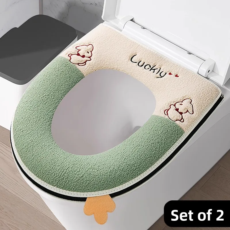 

Thiened чехол для унитаза для домашнего использования, кольцо для унитаза, Cuion, универсальный универсальный коврик на молнии на четыре сезона, водонепроницаемый коврик для ожидания