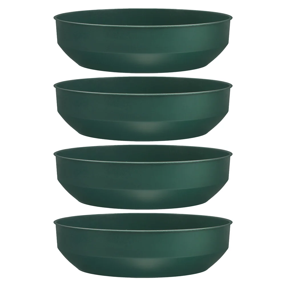 

4pcs Plastic Flower Arrangement Plate Base Round Floral Mud Holder For Florist And Home Decorwedding Car Decoration Bonsai Flowe