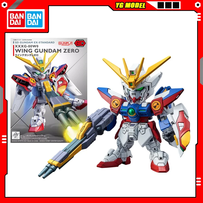 

BANDAI SD Gundam EX Standard W XXXG-00W0 Model Kit Assembly Strike Freedom Wing Zero GUNDAM Action Figures Original