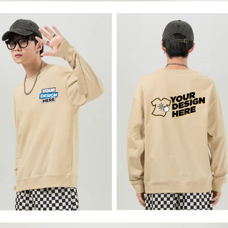 330 جرام جرام الوزن 15 ألوان طباعة شعارك نص فريق سترة موضة س الرقبة ضئيلة سترة تريكو البلوز رجل الذكور جيرسي توب بوي