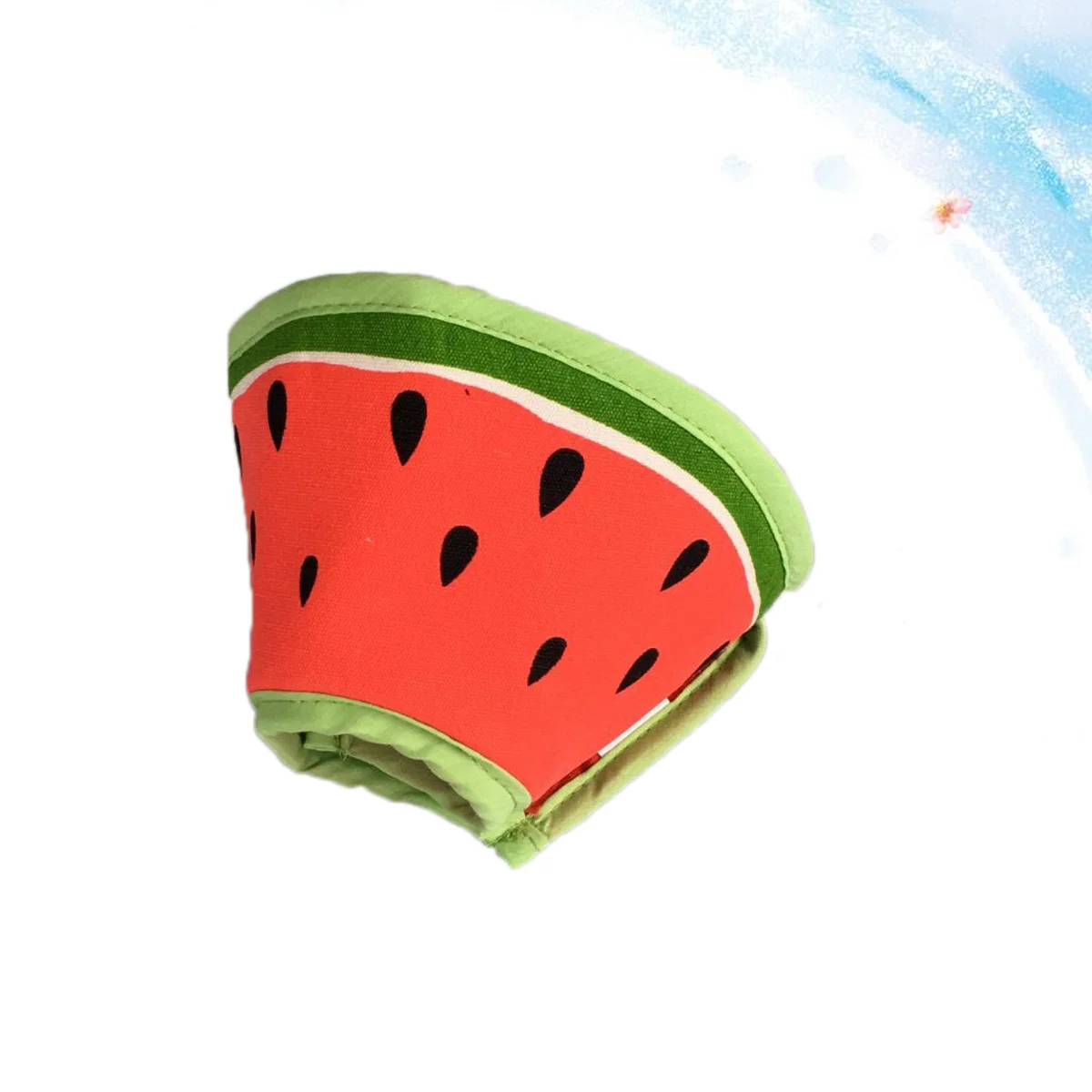 

Anti-Lick Collar For Dogs Cats Adjustable Pet Recovery Cone After Surgery Watermelon Pattern Red+Green Size Lightweight