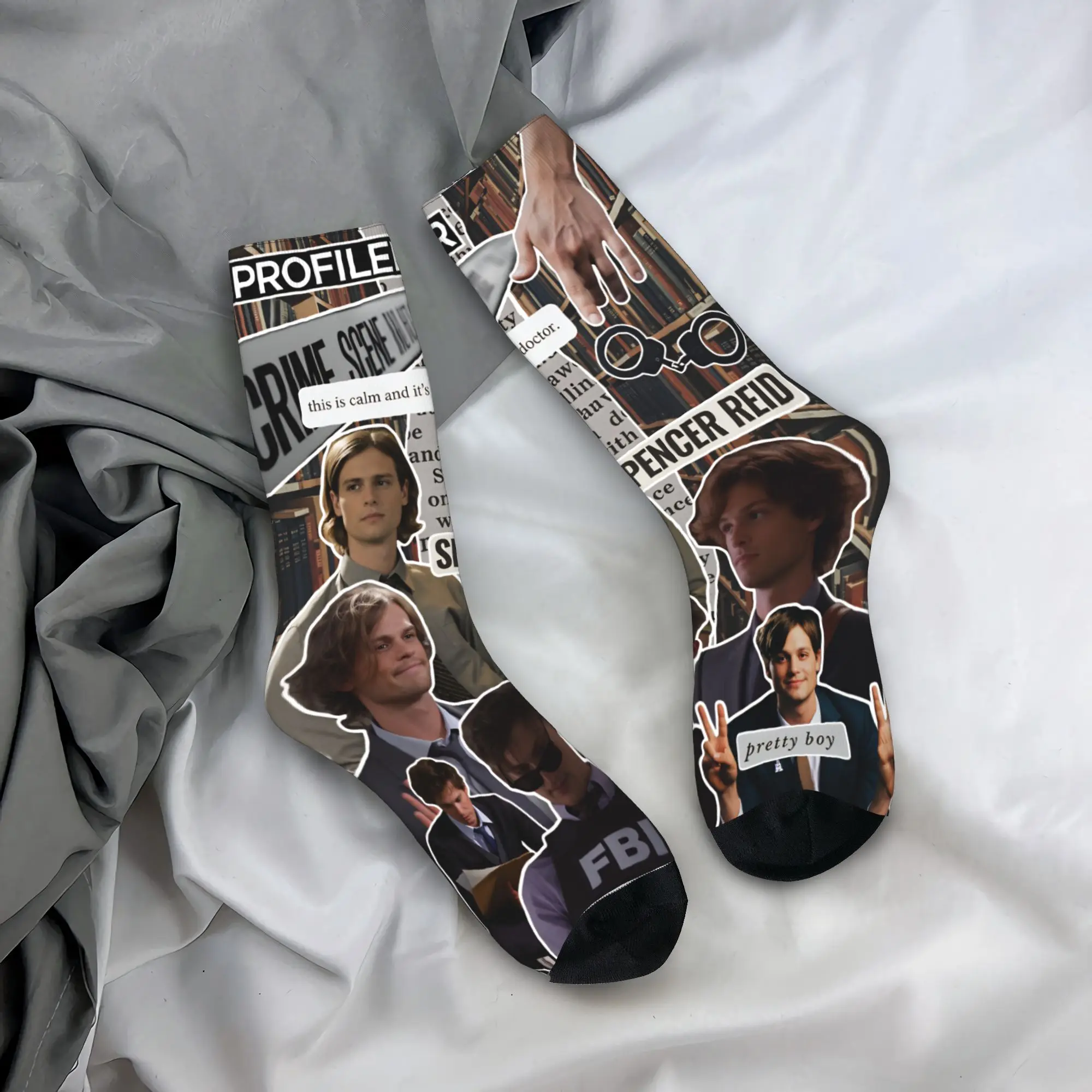 

Criminal Minds Spencer Reid Stockings Men Socks Breathable Gothic Socks Autumn Climbing Anti Bacterial Socks Birthday Present
