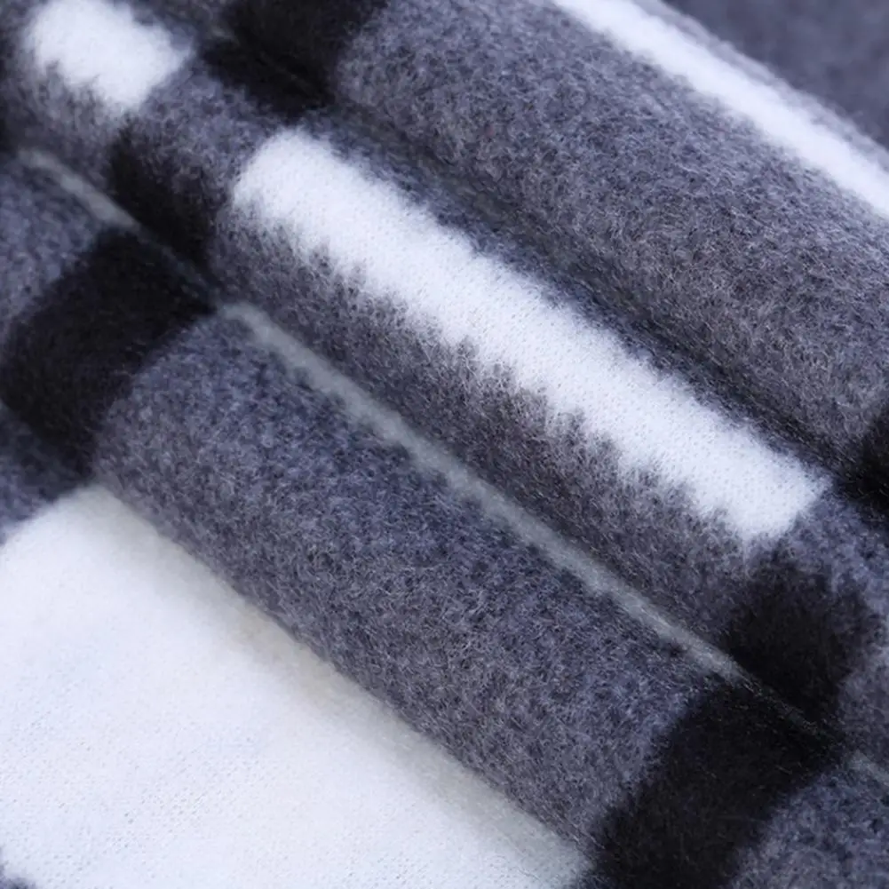 

Шаль, шарфы, женский зимний шарф, клетчатый принт, мягкий теплый шарф с отделкой кисточкой, шарф из имитации кашемира в холодную погоду