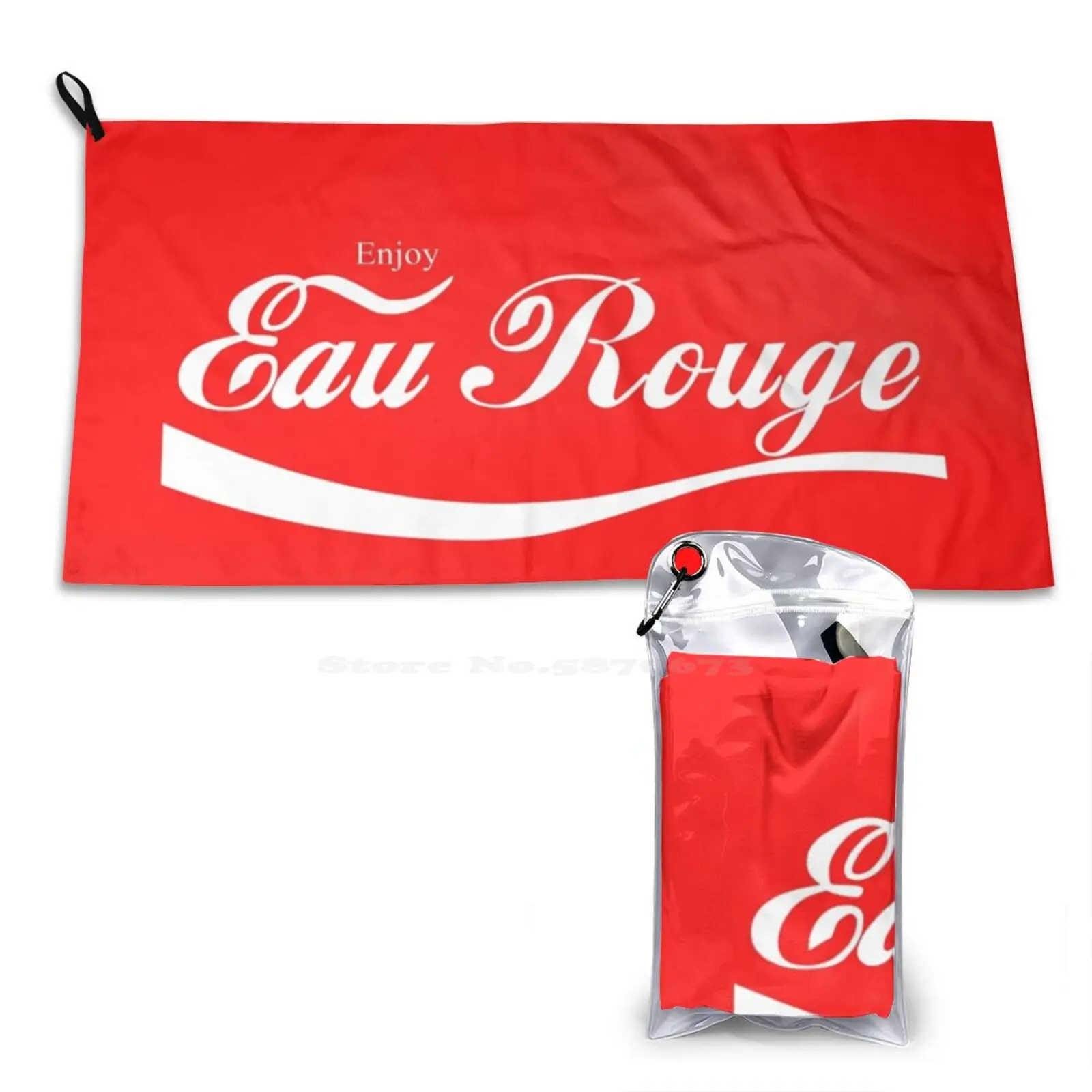 Eau Rouge Origin Print Washcloth Soft Towel Eau Rouge Spa Cola Racing Belgium Francorchamps Race Cars Champion Mans Lotus Red