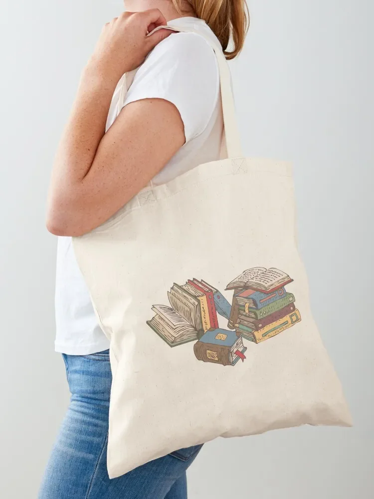 

Books Tote Bag tote bag custom tote bag screen female Large bags for women