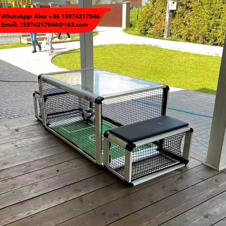 Indoor Parent-child Interactive Double Table Titanium Aluminum Alloy Frame Subsoccer Football Table For Kids Or Adults Portable