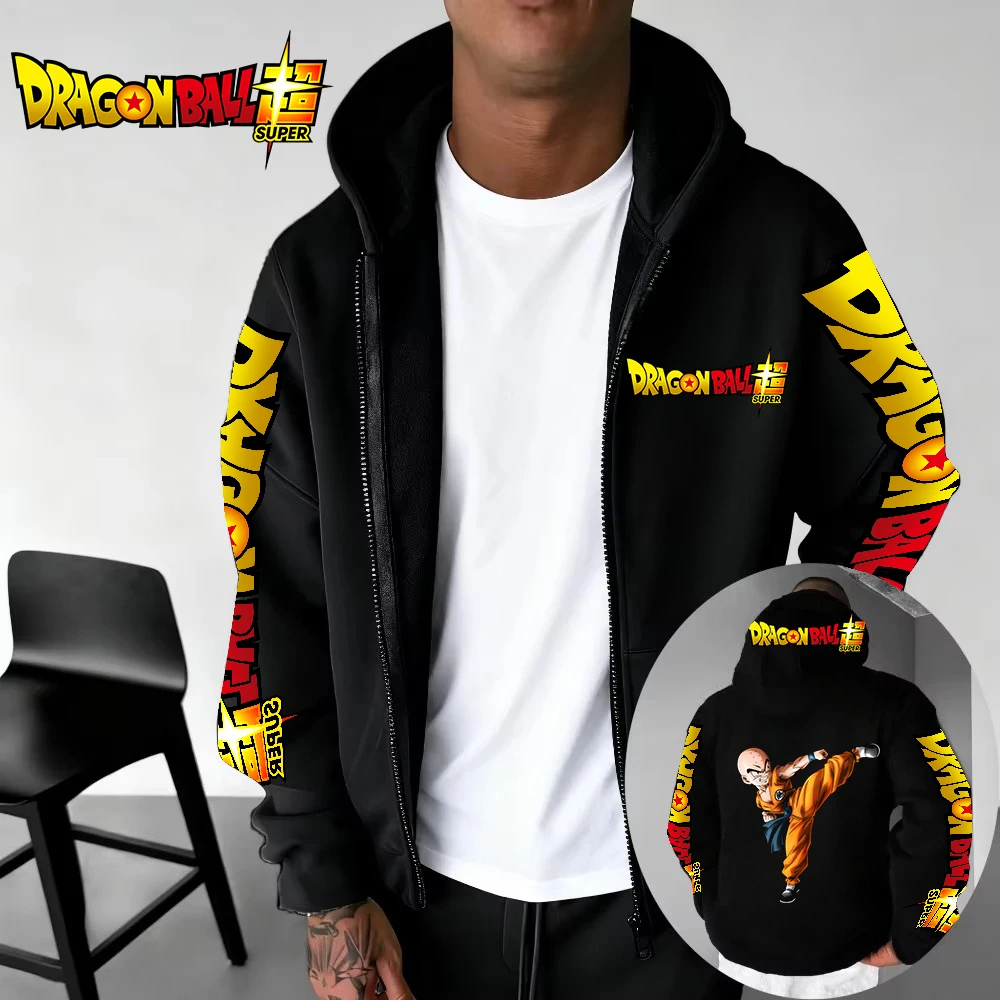 

Dragon Ball Series Men's Zipper Hoodie Cartoon Japanese Style Anime 2025 New Fashion Spring and Autumn Couple Jacket Coat