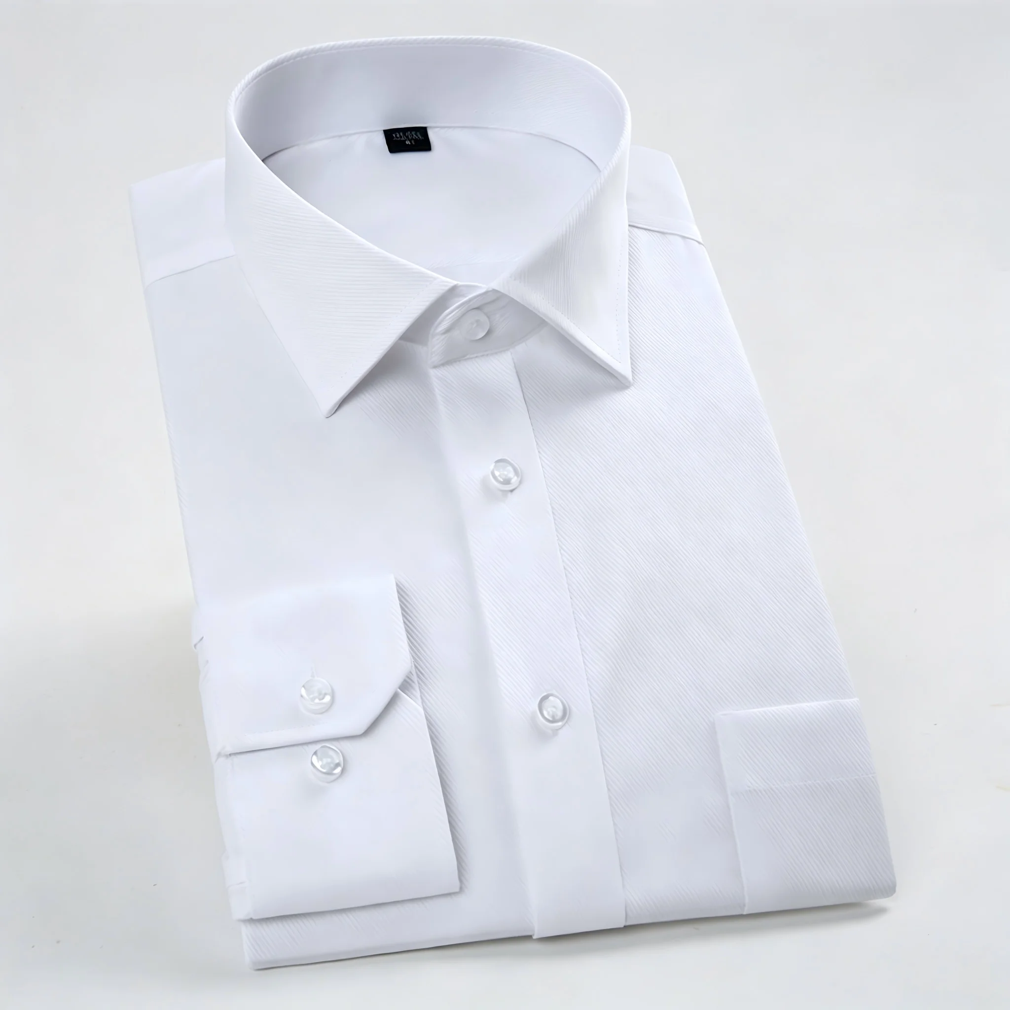 Men Shirt  Liquid Ammonia Wrinkle-Free Long Sleeve Casual Big Size Shirts for Men Without Slim Fit Office
