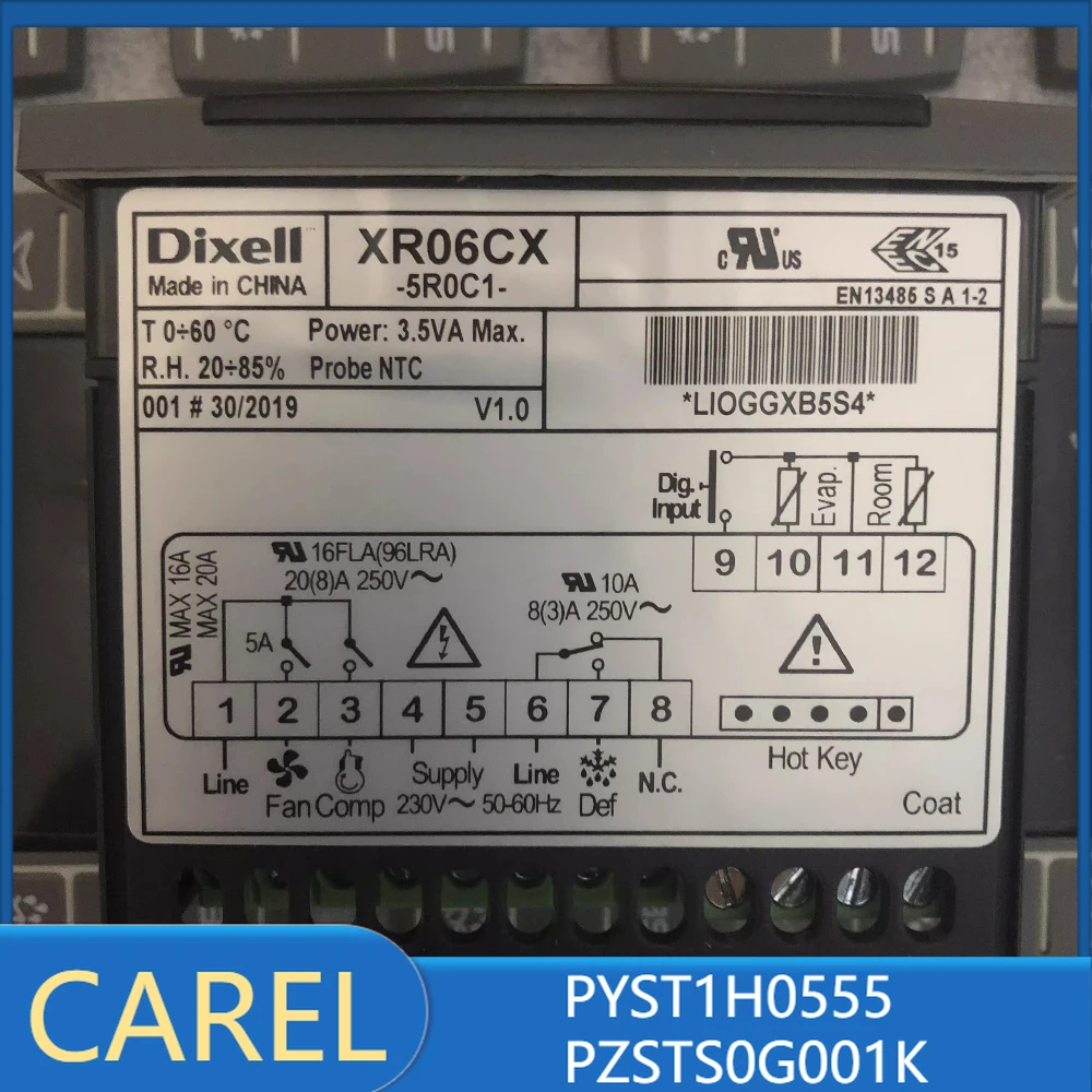 

CAREL XR06CX-5R0C1 PZSTS0G001K Temperature Controller with Sensor New Original