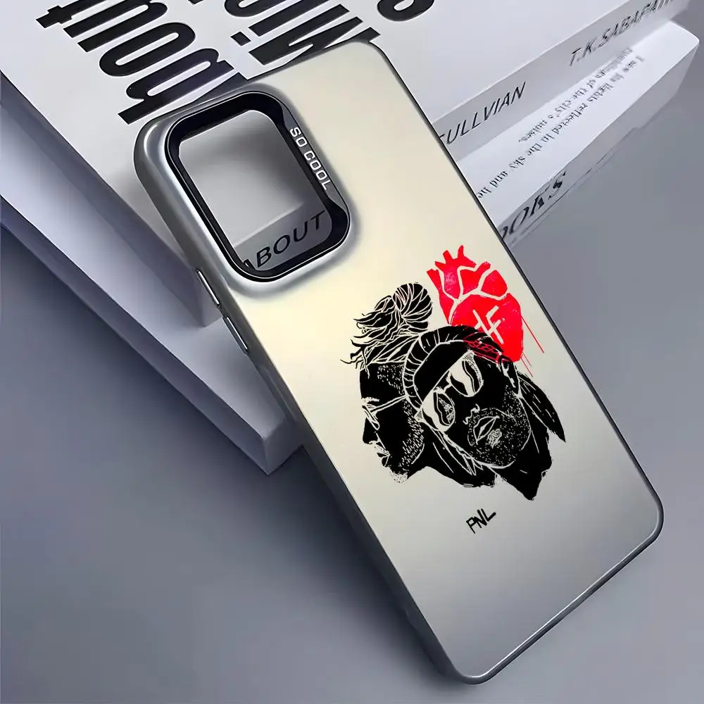 مغني الراب P-PNL قضية الهاتف لسامسونج غالاكسي S25 S24 S22 S23 الترا S21 S23 زائد 5G لامعة غطاء من البولي يوريثان للصدمات Funda #6