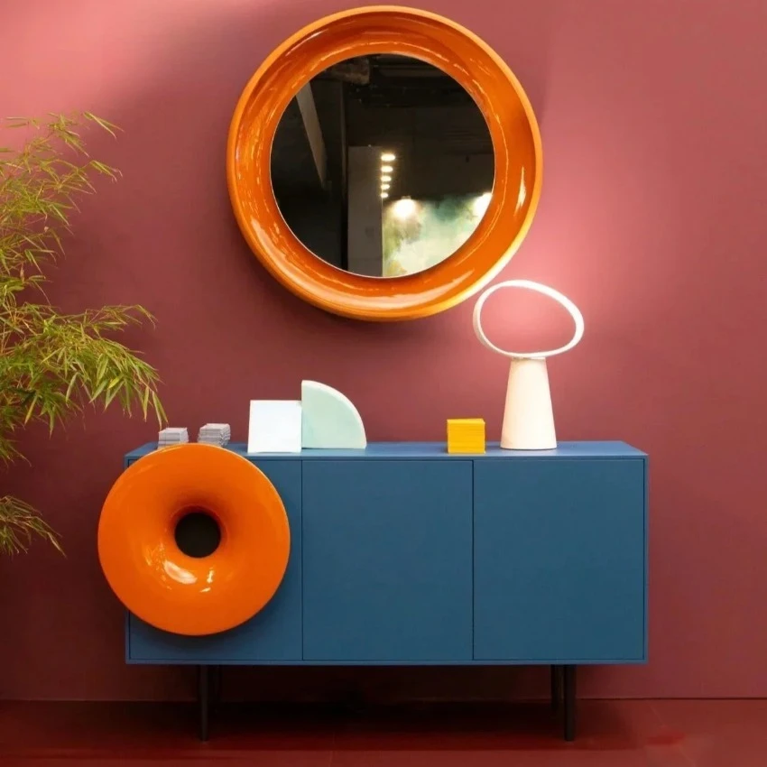 Fashion Piano Lacquer Sideboard, Creative Entrance Storage Cabinet Home Pantry Sofa Cupboard
