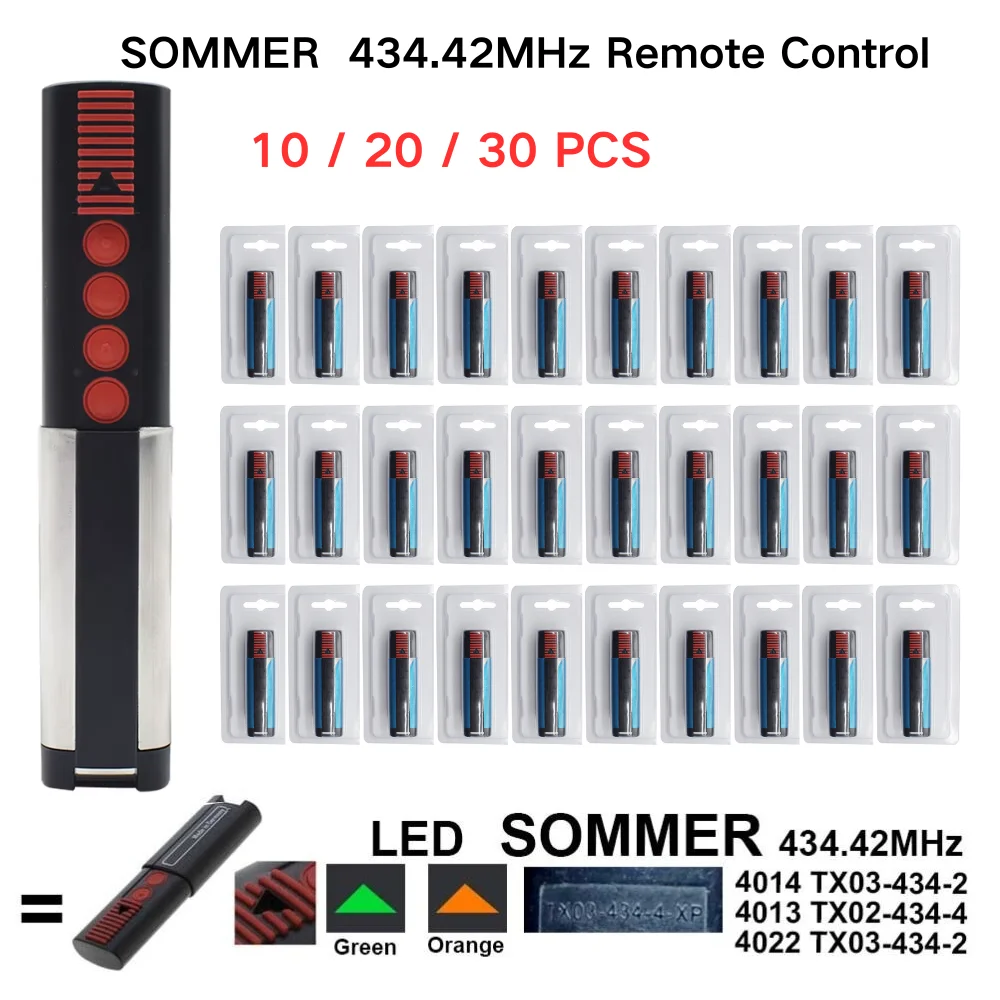 

SOMMER 434.42MHz TX03 434 4 XP Garage Door Remote Control
